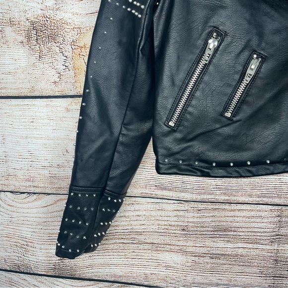 Blank NYC Faux Leather Rose Studded Jacket - Picture 6 of 14